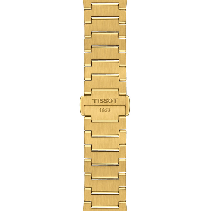 שעון טיסו PRX 35 מ"מ שמפניה קוורץ גימור פלדה PVD זהב זהב T137.210.33.021.00