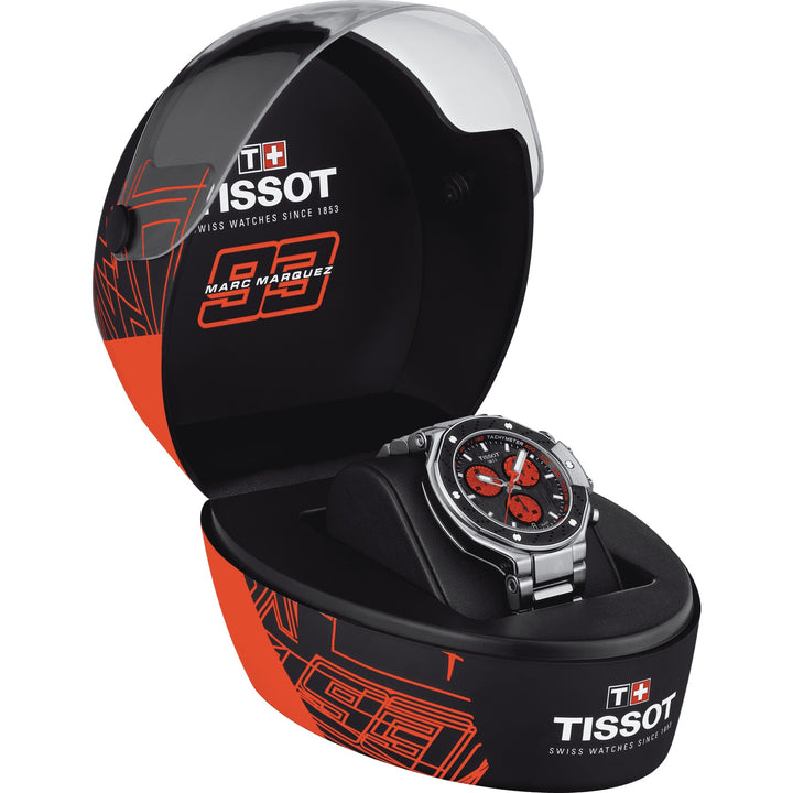 Tissot T-Race Marc Marquez 2022 מהדורה מוגבלת 3993 חתיכות 45 מ"מ פלדה קוורץ שחור T141.417.11.051.00